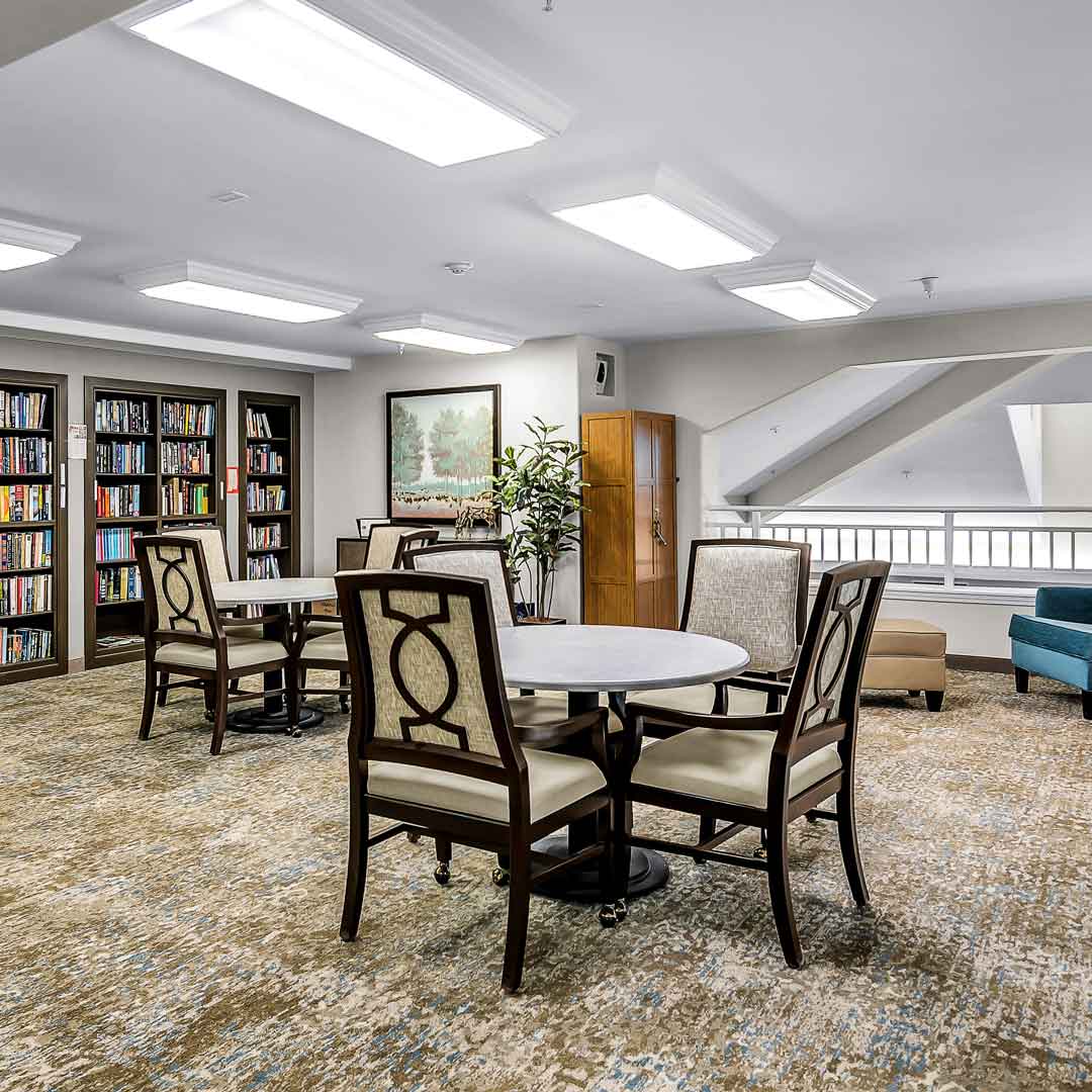 The game room at Chesterfield Heights